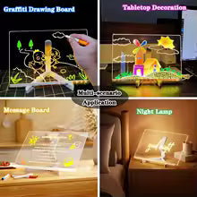 led luminous blackboard drawing